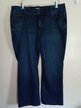 Lane Bryant Dark Blue Stretch Bootcut Jeans